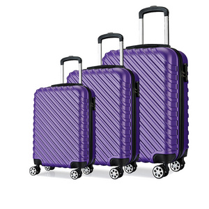 Custom 3 pcs handle ABS suitcase 4 wheels travel cases travelling bags luggage sets carry-on trolley luggage Suitcase bag set