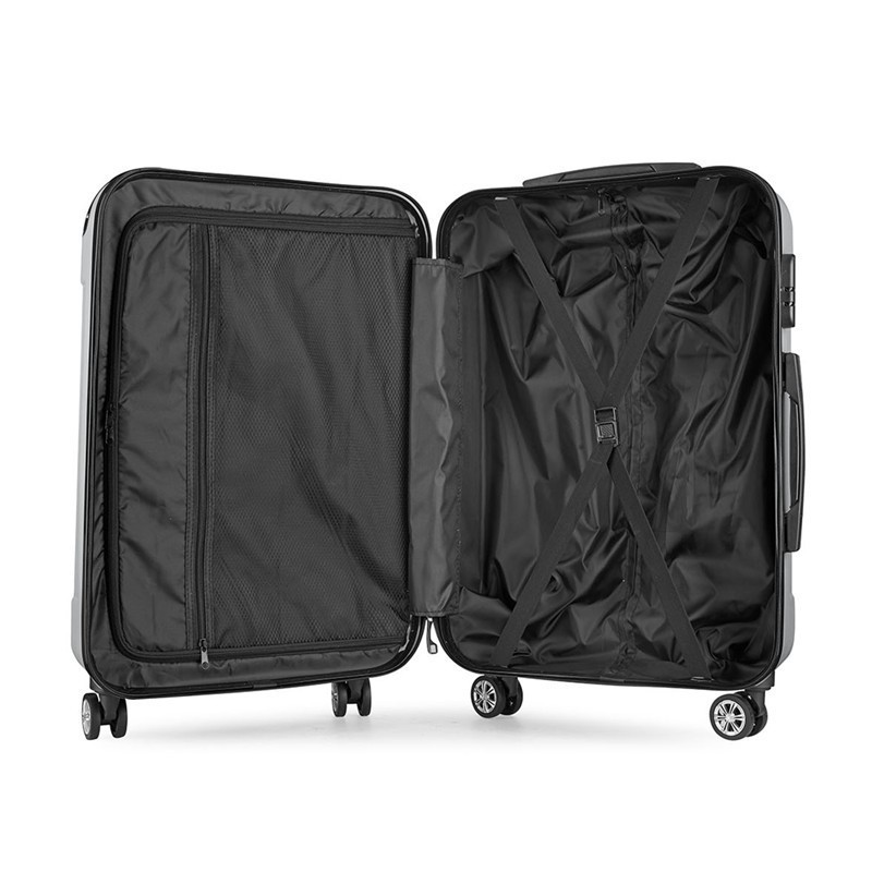 Custom 3 pcs handle ABS suitcase 4 wheels travel cases travelling bags luggage sets carry-on trolley luggage Suitcase bag set