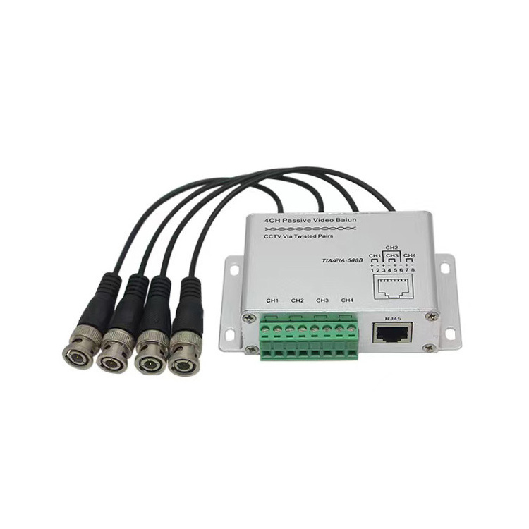 350meter distance No power require passive UTP 4ch cctv video balun