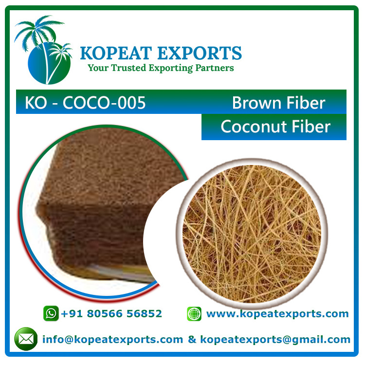 Best Coir Fiber Bales Manufacturing Coir Fiber Extracted From Matured Brown Coconut Coir Fiber Grade A Export Quality Product