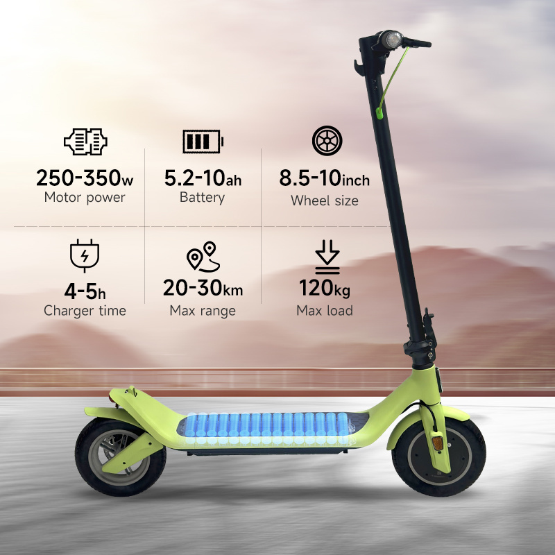 kepow new arrival 350w 36v 7.5/10ah lithium battery scooter M1 steel frame adult foldable citycoco mobility electric scooter