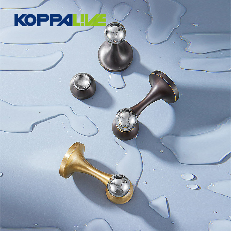 Koppalive brass bedroom door stops heavy duty door holder copper floor magnetic under door draft stopper