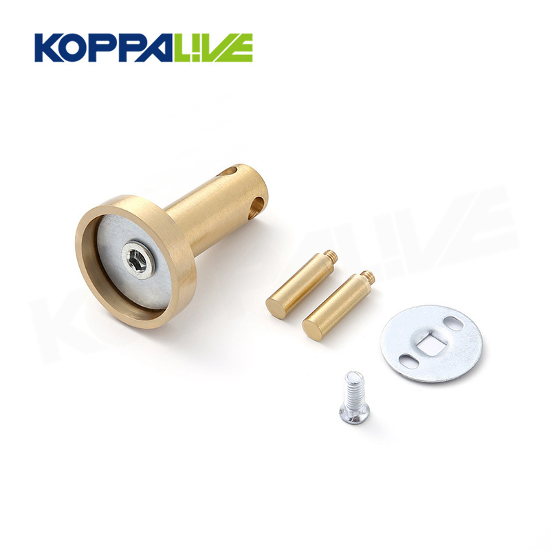 Koppalive Double Wall Shower Towel Hook for Kitchen and Bathroom Self garment coat hat brass metal over door hooks decorative