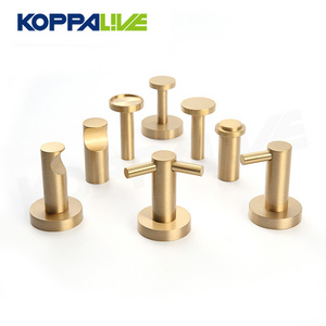 Wholesale creative copper coat hook multi-style decoration hanger modern single brass wall hook