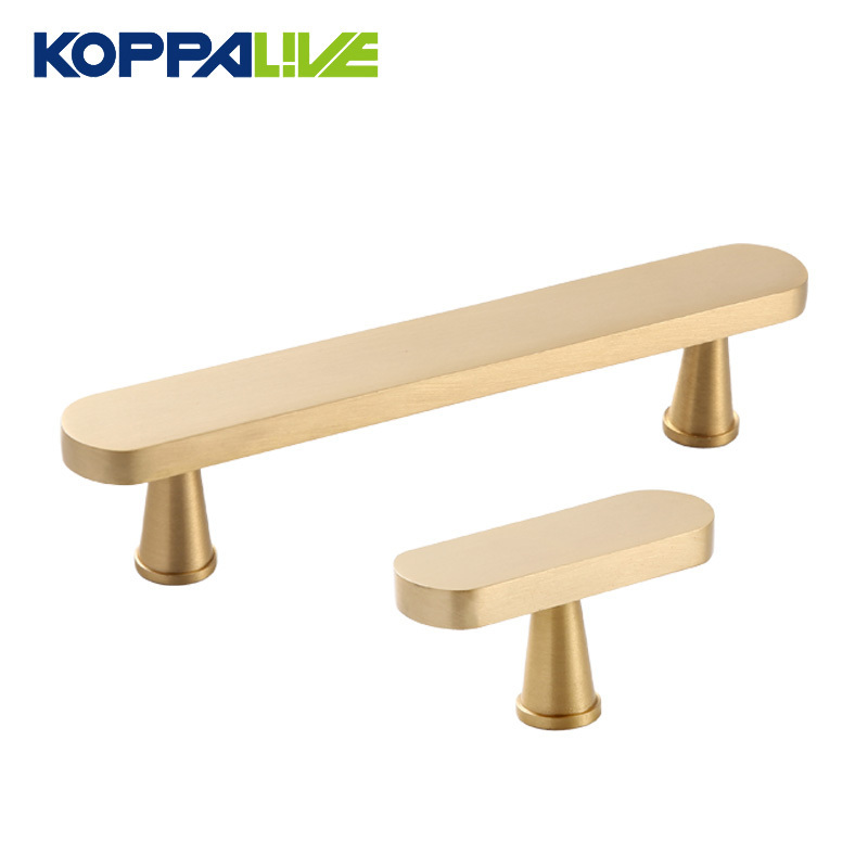 Australia Hot Sale T-Shape Brass Furniture Cupboard Handles Cabinet Gold Luxurious Wardrobe Pulls Hardware Handle for Drawers