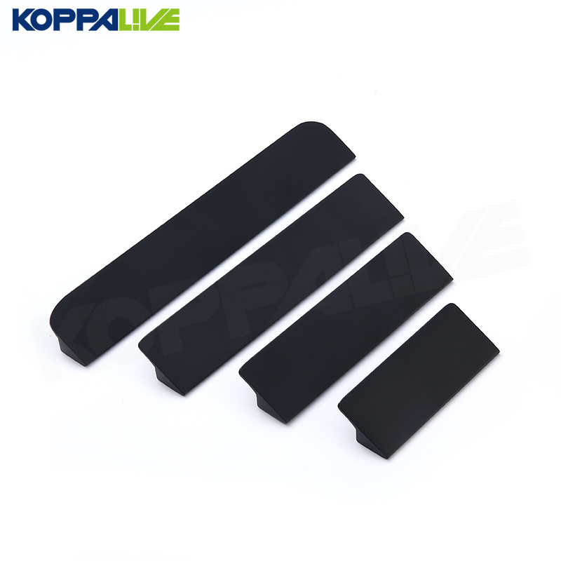 Koppalive Furniture Cabinet Door Finger Edge Pulls Brass Hidden Concealed Handles Embedded Kitchen Drawer Pulls