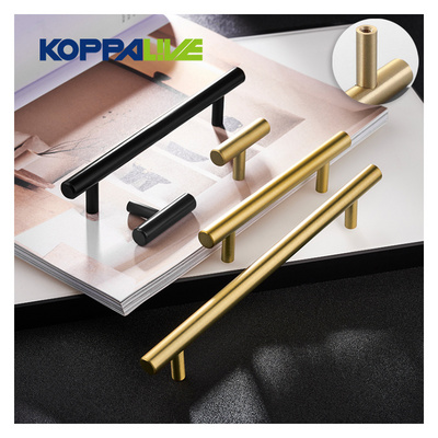 Koppalive Brass Furniture Handles Knobs 1000mm Rural Cupboard Drawer Cylinder Black Gold Long Cabinet Door Pulls