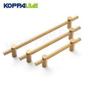 Long Brass handle nordic copper minimalist golden luxury adjustable drawer overall wardrobe bathroom cabinet furniture pulls