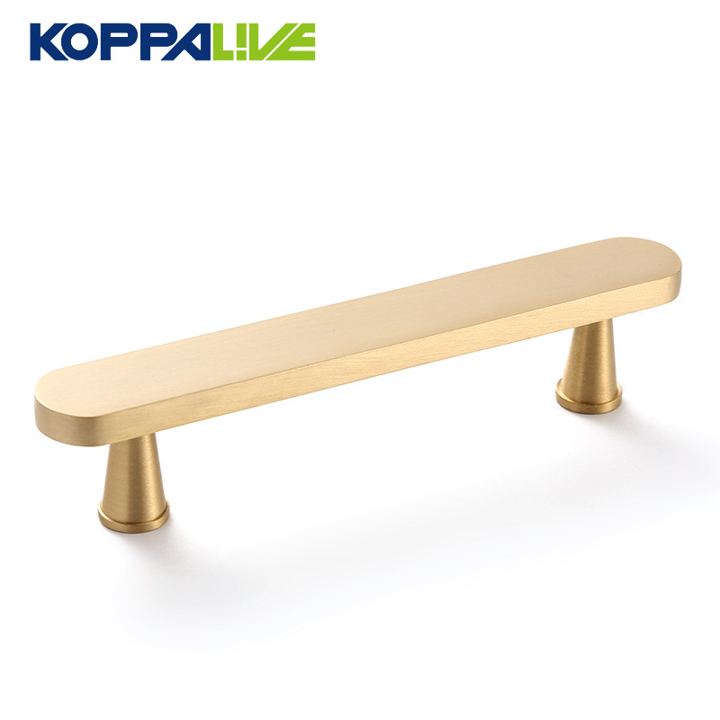 Koppalive gold cupboard drawer handles for cabinet door black pull brushed brass kitchen handle