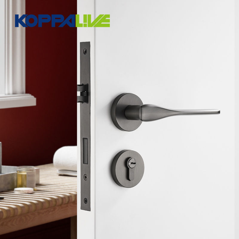 Koppalive Heavy Duty Luxury antique Brass gold and bronze Mortise Door Lock Set Lever Door Handles on rose