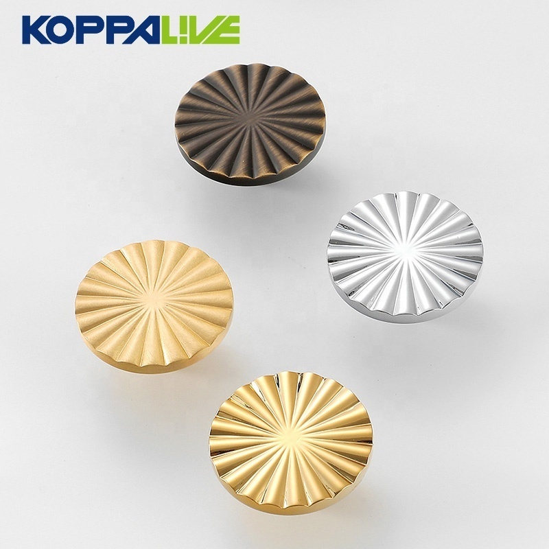 Koppalive Sunflower Brass Kitchen Cabinet Door Handles And Knobs Sun Flower Petal Shaped Dresser Drawer Pulls