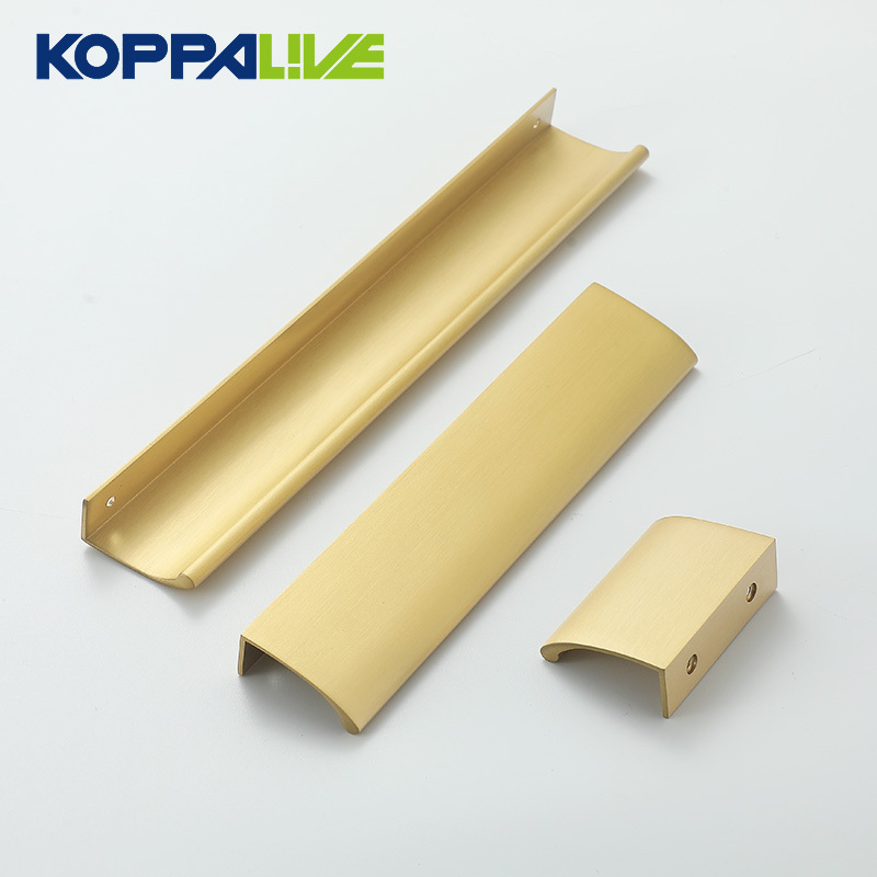 Fantastic Quality Solid Brass Profile Handles Long Concealed Pulls Unique Cupboard Cabinet Drawer Handle with matte black finish