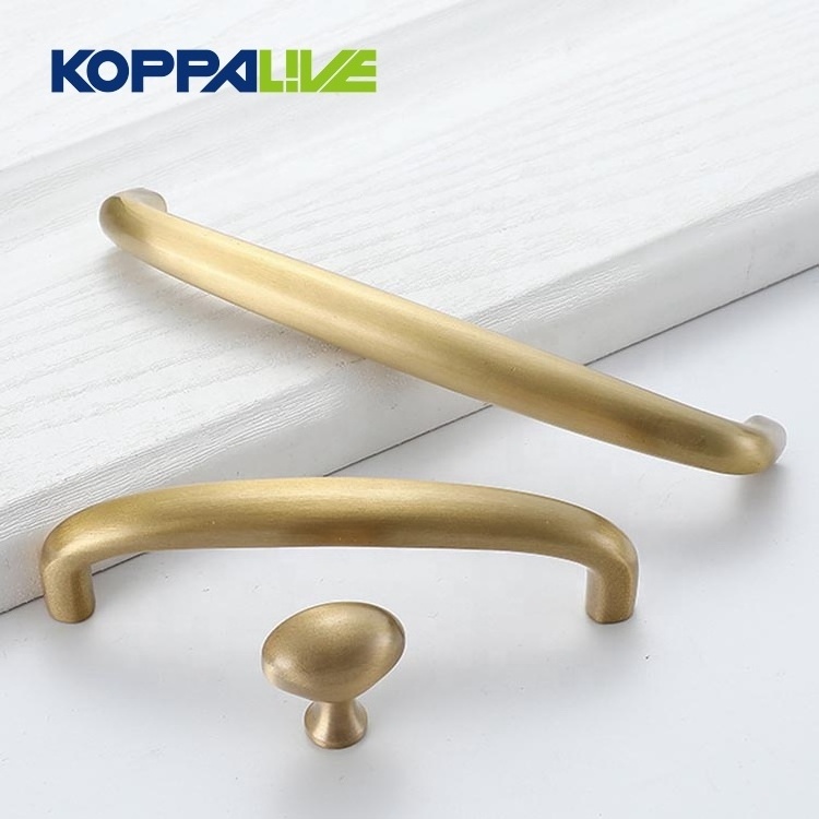 Koppalive U type kitchen cabinet door handles home improvement furniture handles drawer brass pulls handles