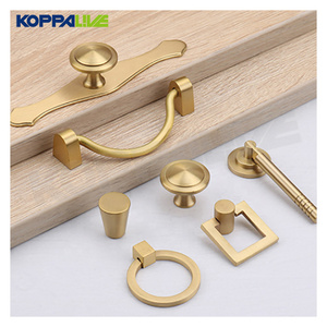 Koppalive Bedroom Cabinet Hardware Dresser Drawer Knobs Gold Brass Kitchen Handles Pulls