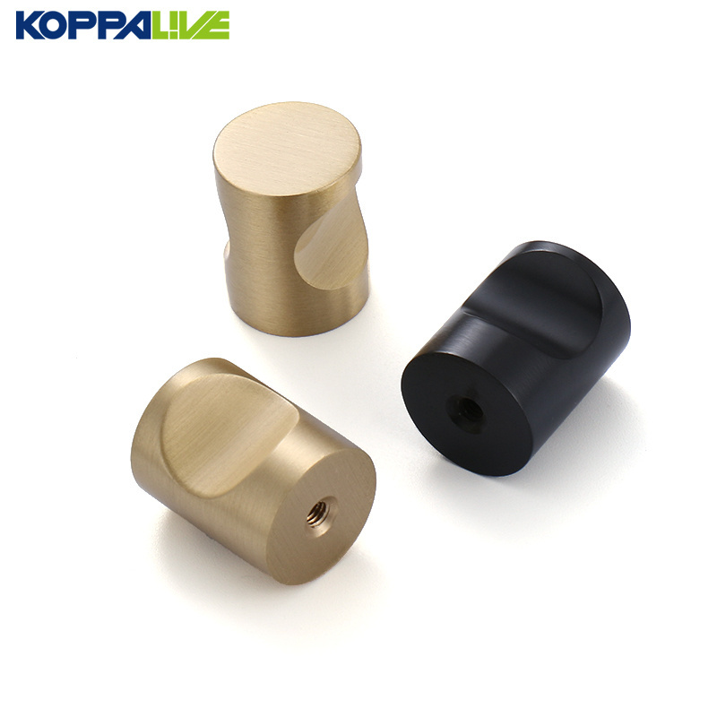 Koppalive Mini Brass Finger Knob Bathroom Black Cabinet Drawer Knobs For Kitchen Furniture