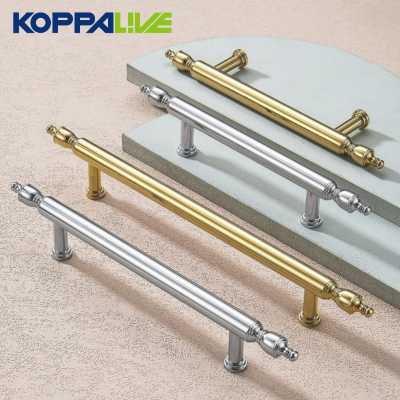 Koppalive chrome silver polished gold brass long wardrobe handle filing cabinet replacement drawer pulls for dresser