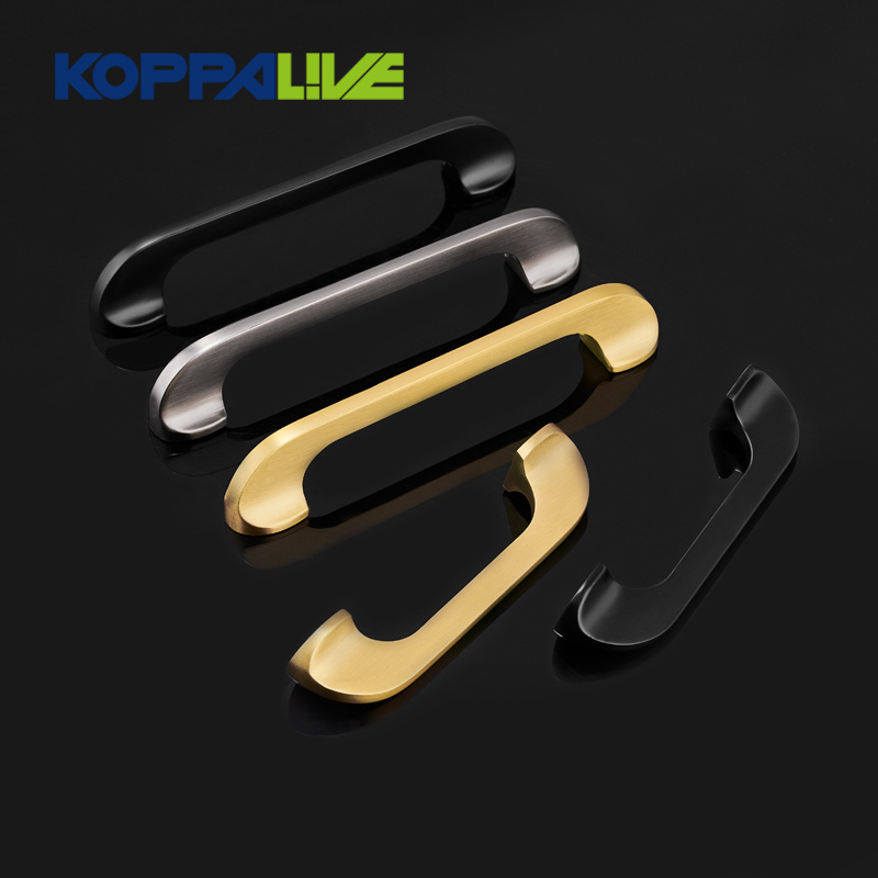 Koppalive Nordic brass modern cabinet pulls 5 inch cupboard handle european decorative wardrobe door drawer handles