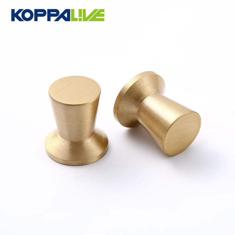 Koppalive Brass Drawer Pull Gold Knobs Taper Brass Cabinet Door Knob Dresser Knobs Mid Century Kitchen Hardware