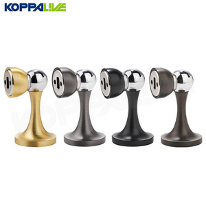 Koppalive brass bedroom door stops heavy duty door holder copper floor magnetic under door draft stopper