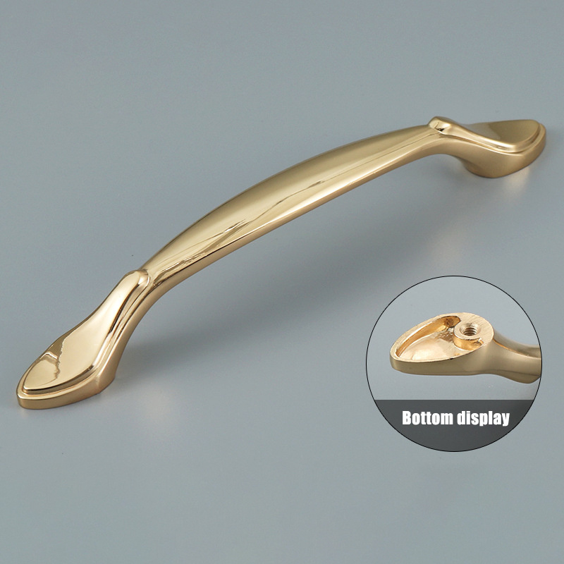 Koppalive Hardware European Bedroom Furniture Handles Gold Brass Materials Pull Black Gym Kids Kitchen Copper handle