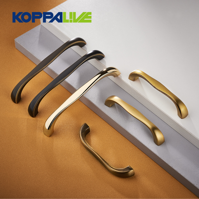 Koppalive antique bronze kitchen cabinet drawer pull handles scandinavian brushed brass copper handle