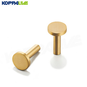 Modern style minimalist decorative bathroom brushed brass gold wall clothes hook hangers robe coat hooks