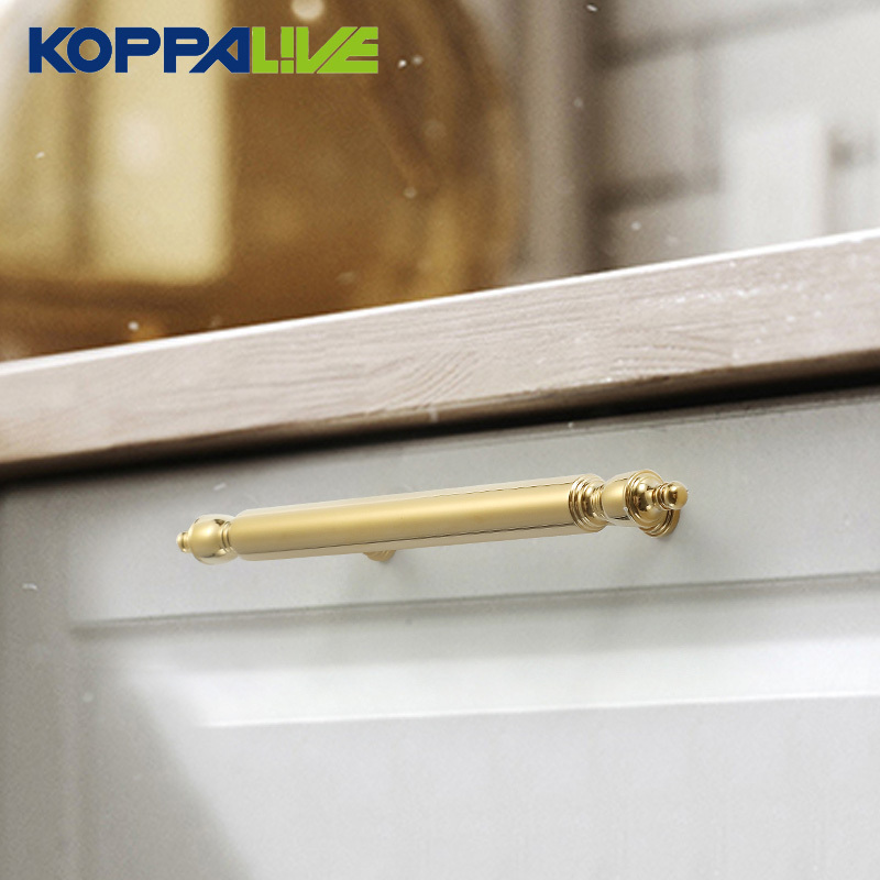 Koppalive chrome silver polished gold brass long wardrobe handle filing cabinet replacement drawer pulls for dresser