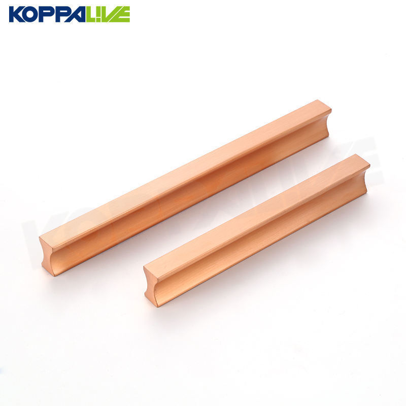 Koppalive brass cabinet knob drawer pulls furniture hardware knurled rose gold handles for kitchen cabinets