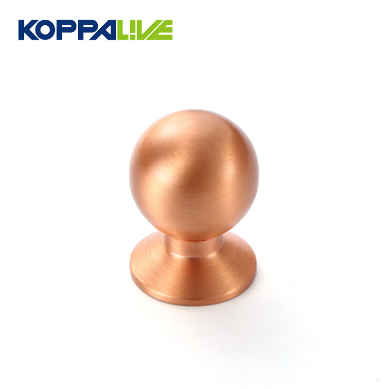 Modern furniture hardware satin nickel kitchen knurled knobs handles rose gold brass cabinet door drawer knobs