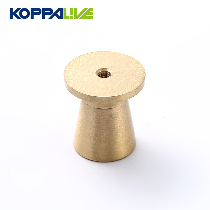 Koppalive Brass Drawer Pull Gold Knobs Taper Brass Cabinet Door Knob Dresser Knobs Mid Century Kitchen Hardware