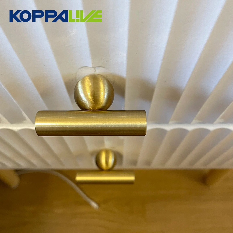 Koppalive European style/Solid Brass Kitchen Cabinets Handles 8 inches Round Ball Base Drawer Pulls Furniture Handle Hardware