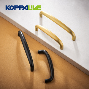 Koppalive U type kitchen cabinet door handles home improvement furniture handles drawer brass pulls handles