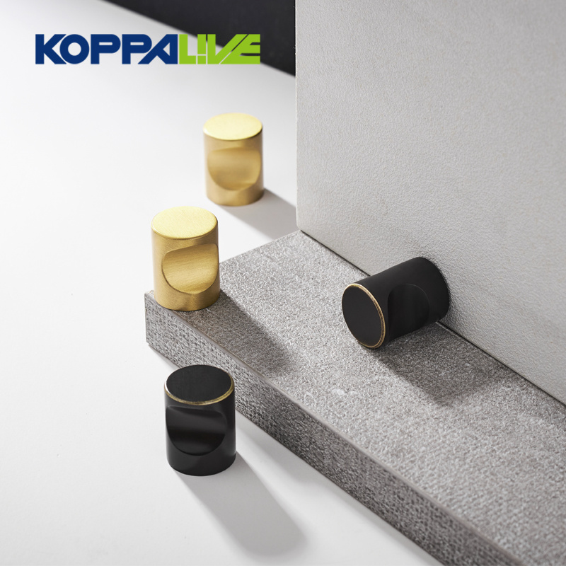 Koppalive Mini Brass Finger Knob Bathroom Black Cabinet Drawer Knobs For Kitchen Furniture