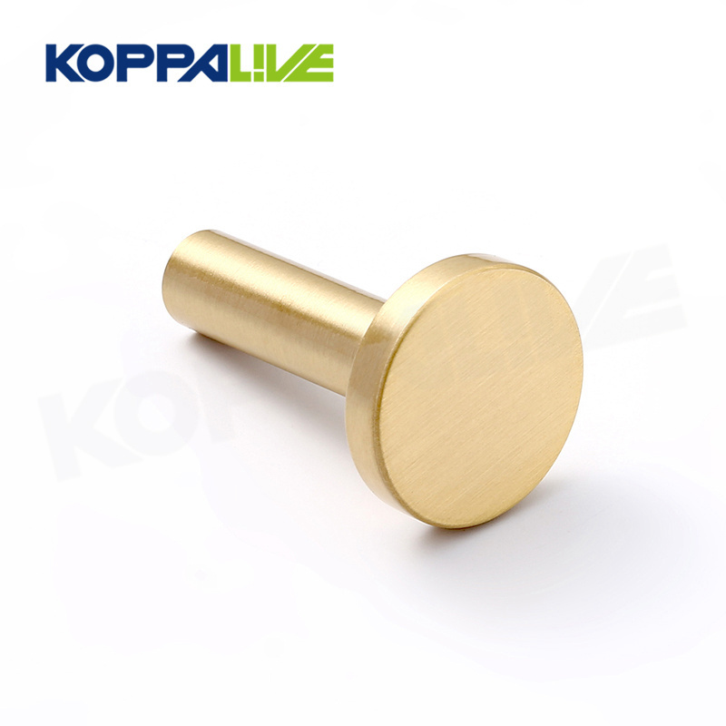 Modern style minimalist decorative bathroom brushed brass gold wall clothes hook hangers robe coat hooks