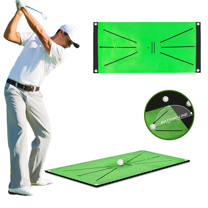 Kopus Mini Flannel Simulator Batting pad Golf  Training Mat Golf Practice Range Mat Golf  Swing Mat