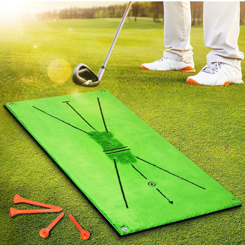 Kopus Mini Flannel Simulator Batting pad Golf  Training Mat Golf Practice Range Mat Golf  Swing Mat