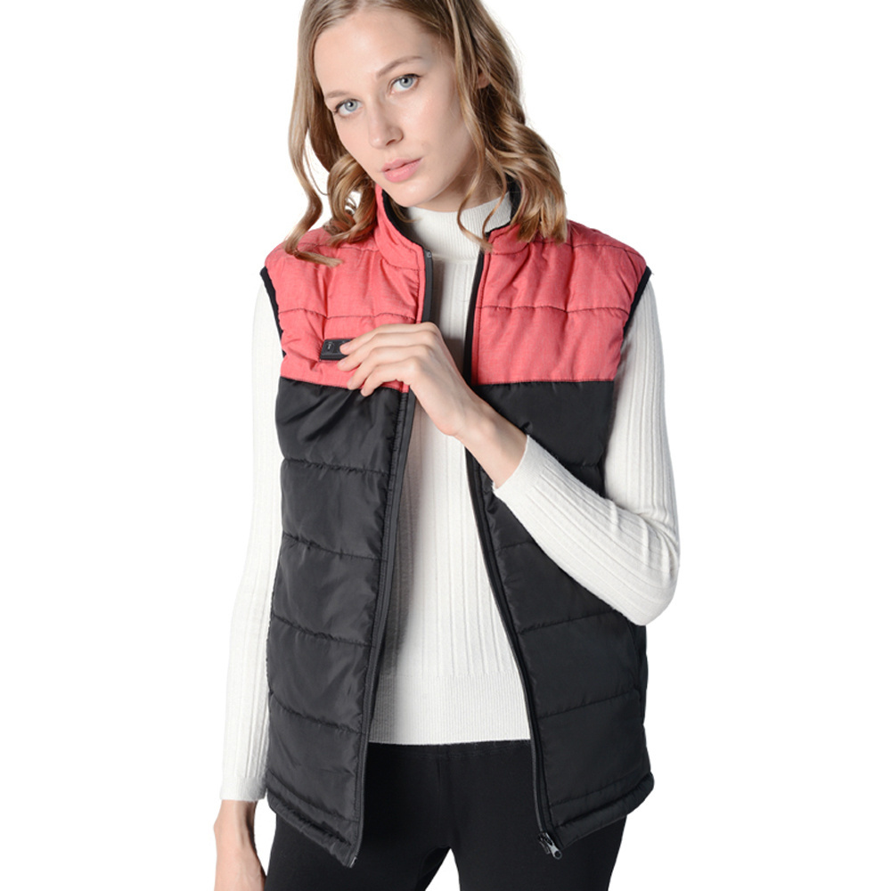 Quilted Winter Windproof Lightweight Men's Heated Vest With Zipper