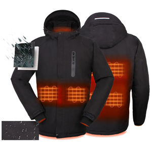 winter OEM Wholesale power bank jacket warm keeper coat rechargeable battery waterproof heated jacket heated coat