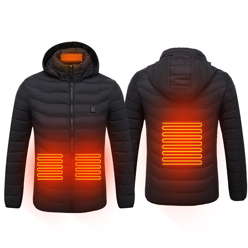 OEM Wholesale thermal outdoor wear powered self heated work puffer usb heated jacket heating jacket coat