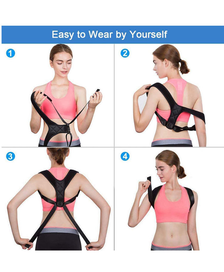 Kopus High quality therapy posture corrector back posture corrector brace support, Unisex adjustable posture corrector