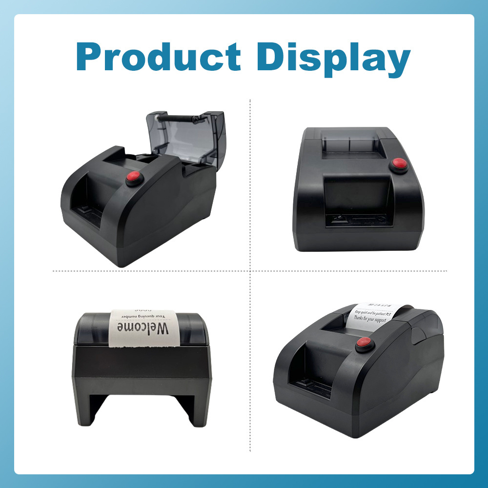 Wireless Thermal Printer Queue Calling System Ticket Dispenser Four Free Ticket Paper