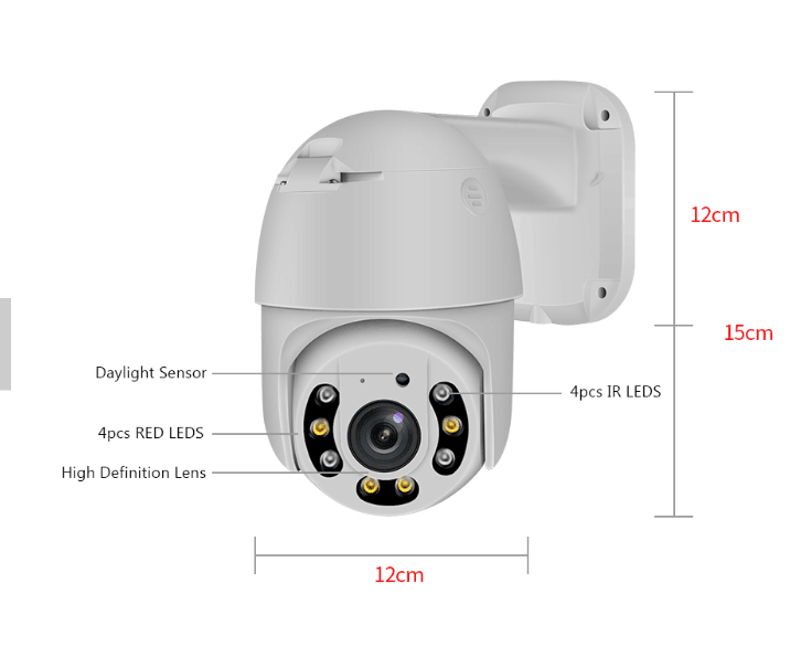 8mp sensor PTZ Dome IP camera IP66 waterproof 4K network camera