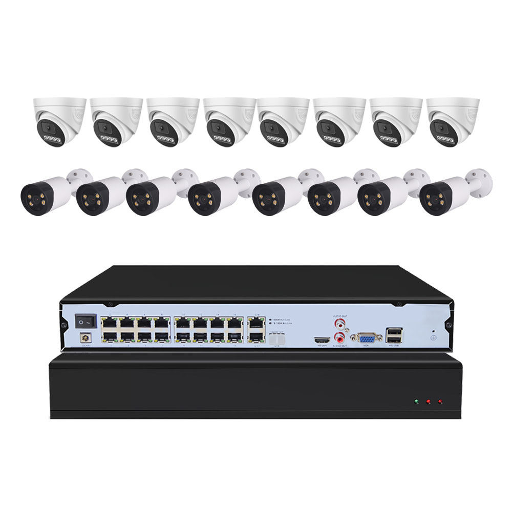 8MP 16ch POE NVR Kit CCTV Camera System Video Surveillance Indoor Outdoor Security 4K digital surveillance system