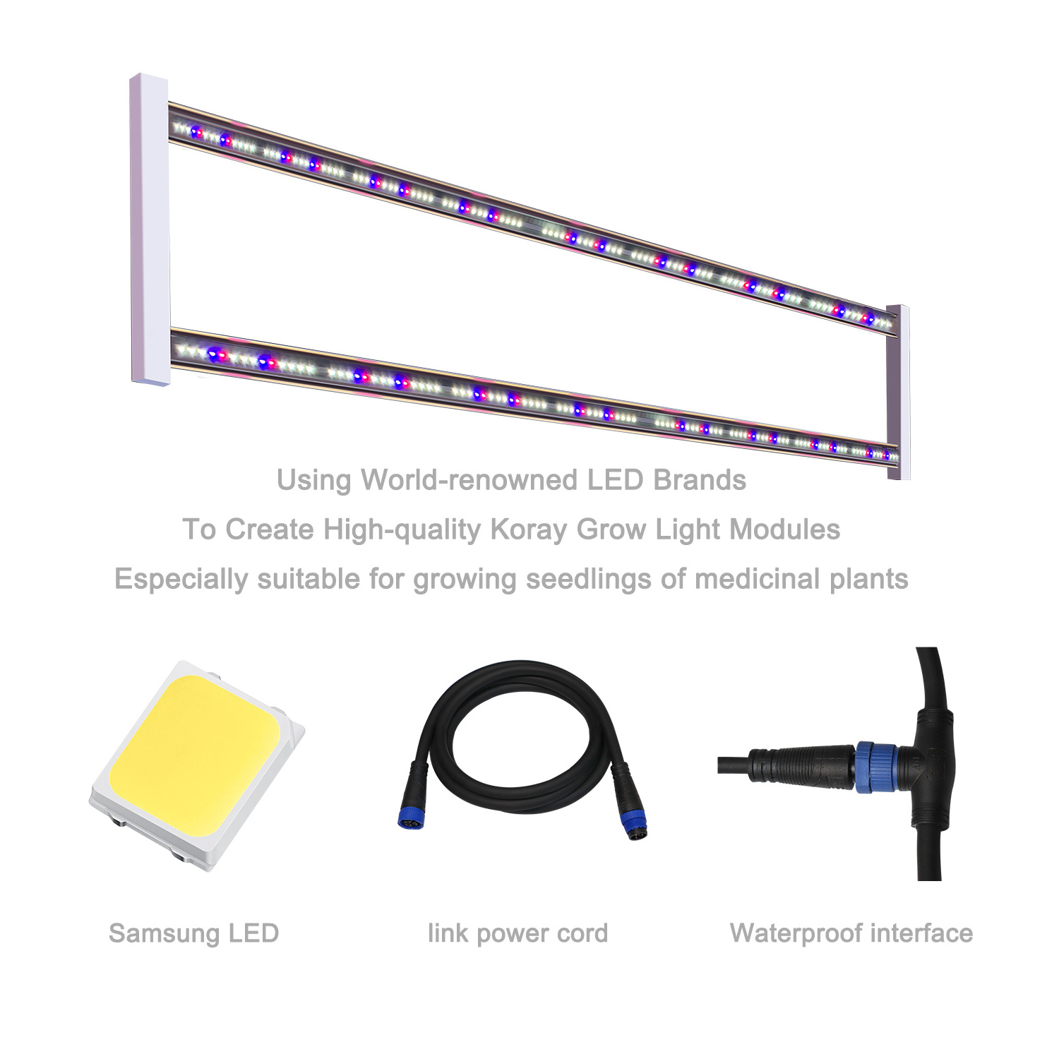 Nursery dedicated blue light seedling grow light Samsung LED grow light Easy installation and cost saving