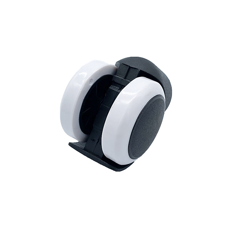 Black and White 2in Office Chair Caster Wheel Boss Chair Caster Cabinet wheel