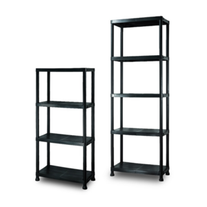 Warehouse Store Home Garage Plastic Shelving  Storage Shelves Rack Plastic Shelf Unit 5 Layer