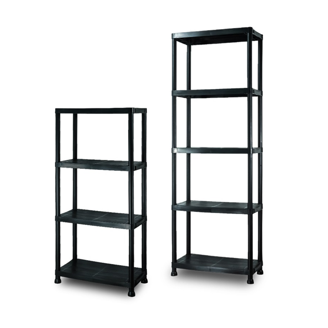 Heavy Duty Industrial Boltless Display Plastic Warehouse Shelves Assembly Stackable Garage Shelving Racking