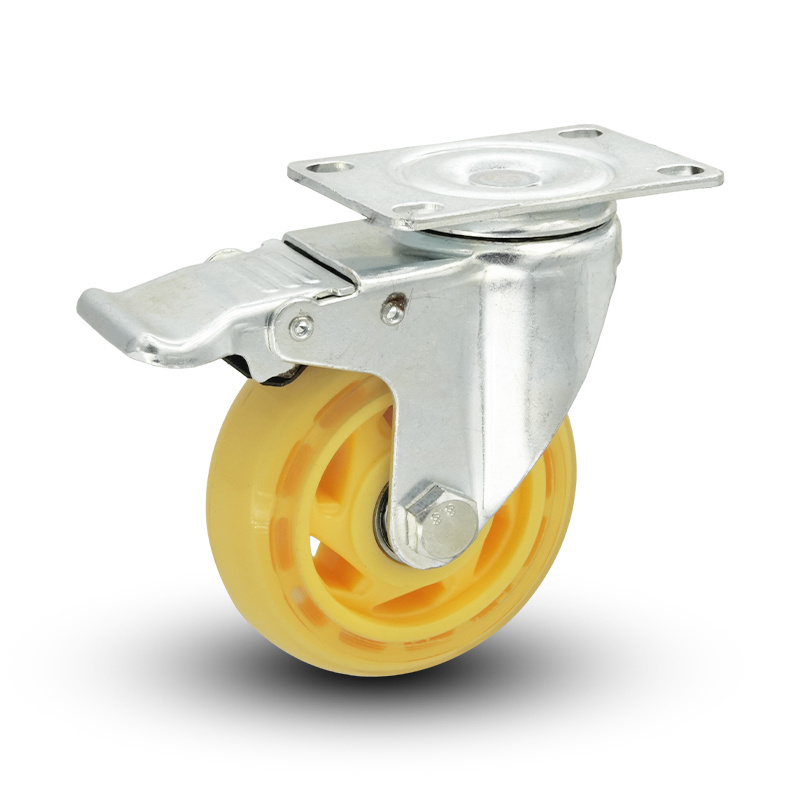 4 Inch Fixed Plate Caster Wheels Roller Skateing Style Replacement Wheels Office Chair Caster Wheels