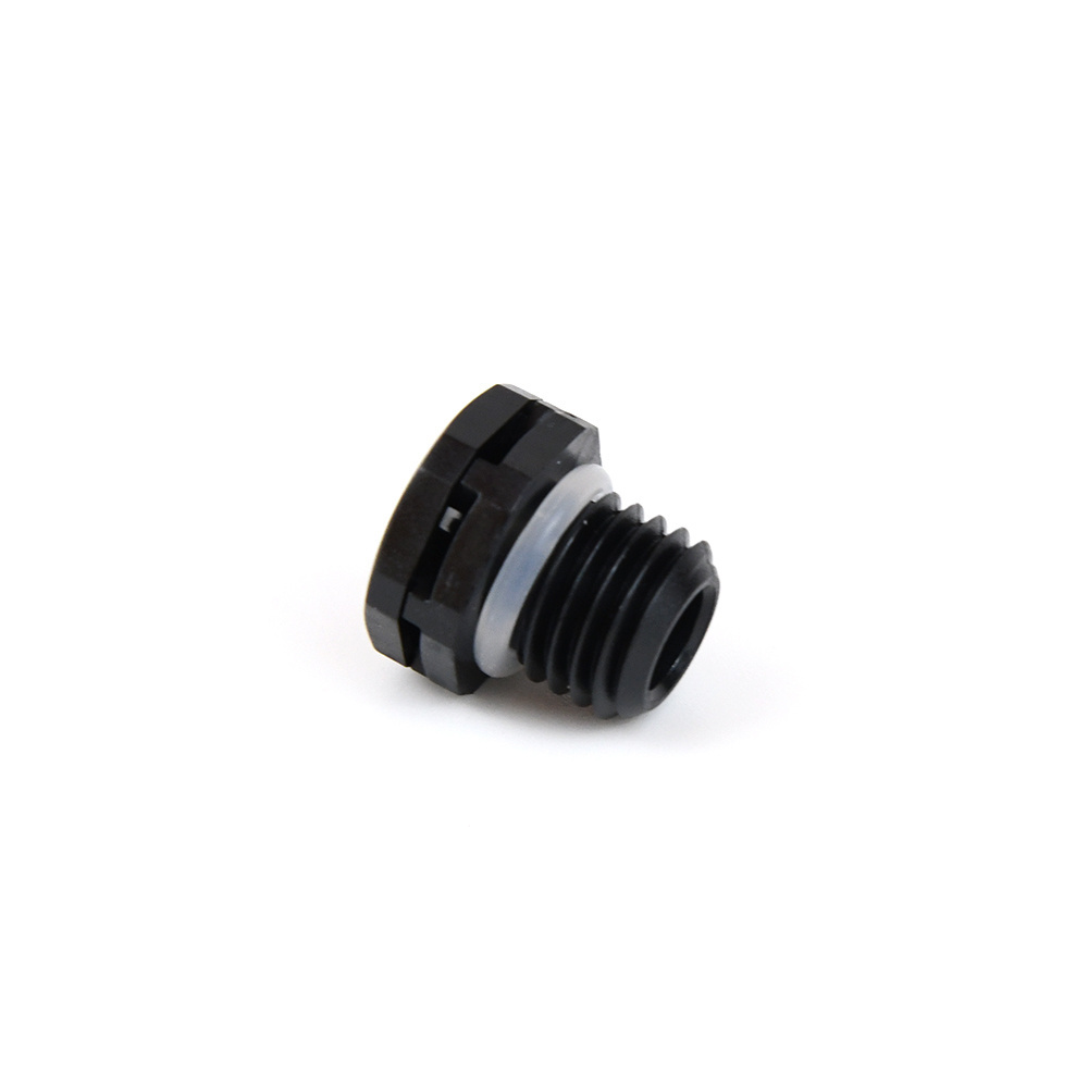 Black Vehicle Lighting M12*1.5 Plastic ePTFE Breathable Plug Valve