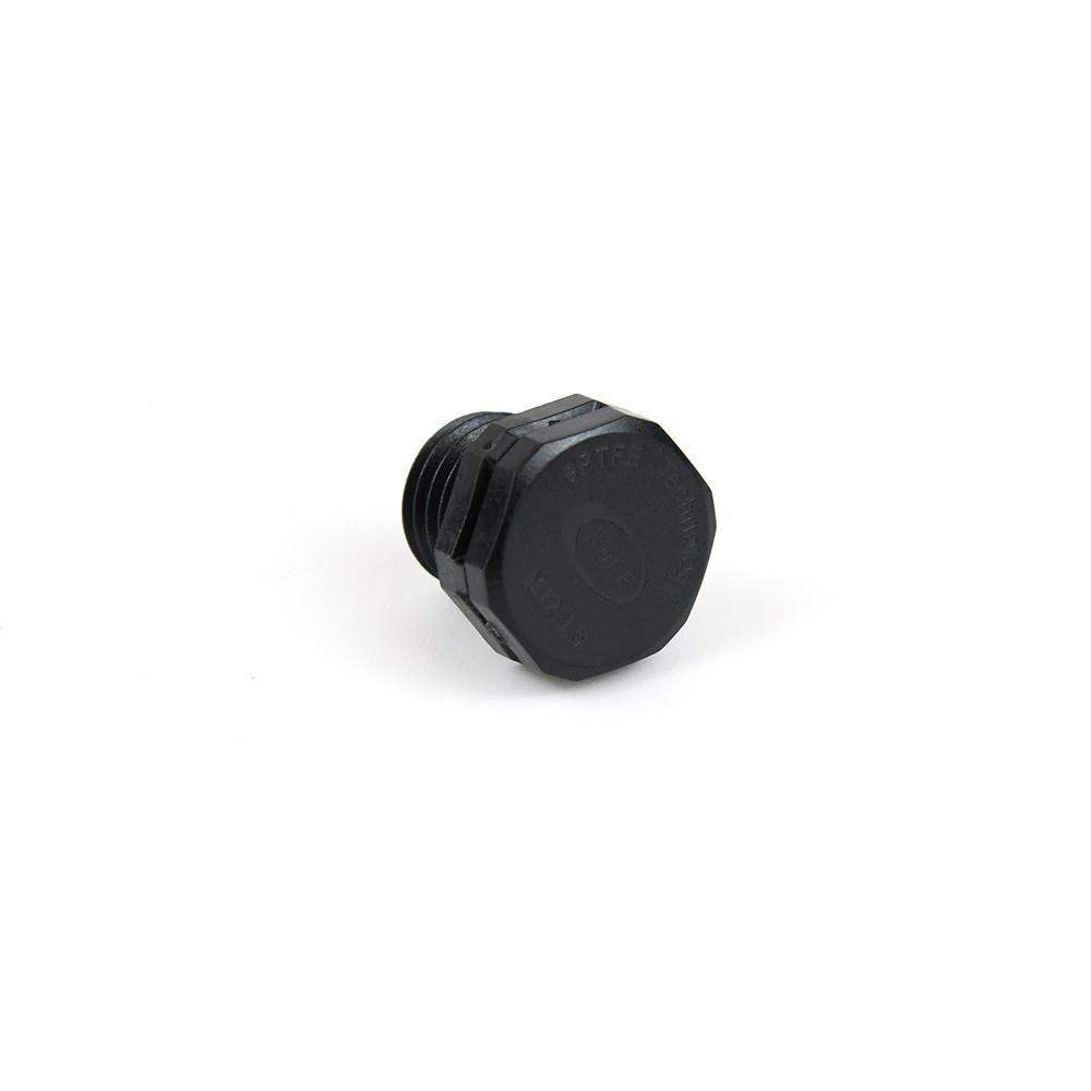 Black Vehicle Lighting M12*1.5 Plastic ePTFE Breathable Plug Valve